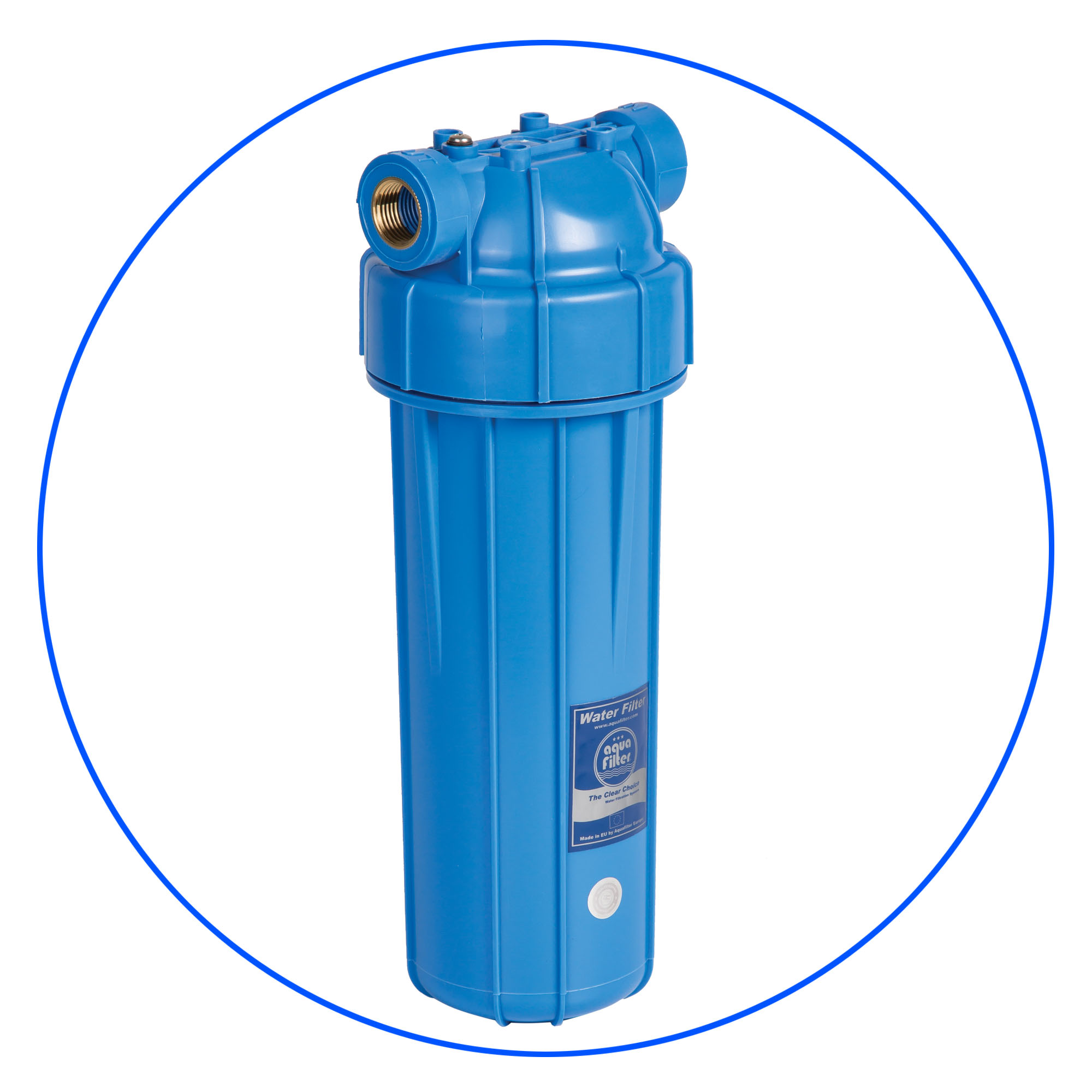 10" Aquafilter Blue Housing 3/4" Ports - Victor Aquatics