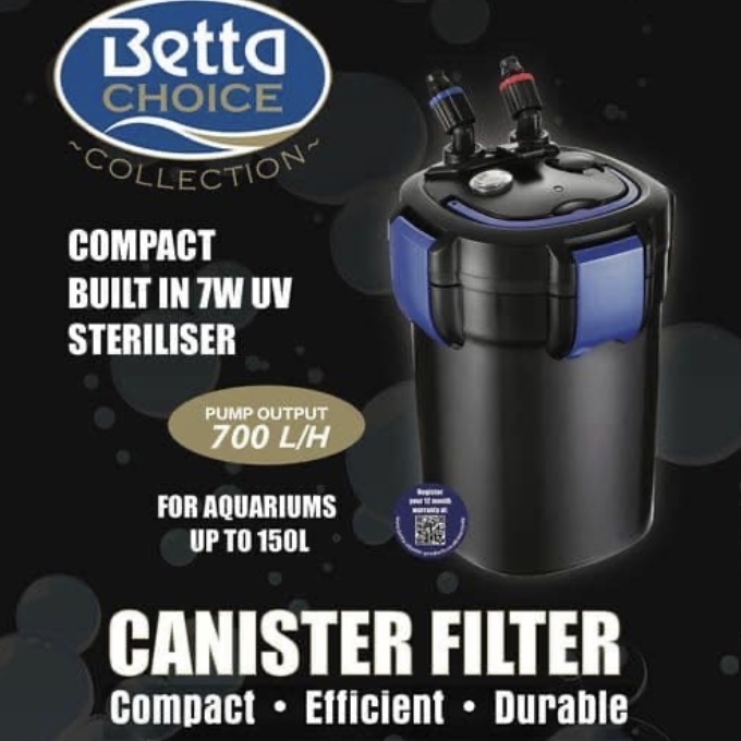 Betta Choice UV Canister Filter Victor Aquatics