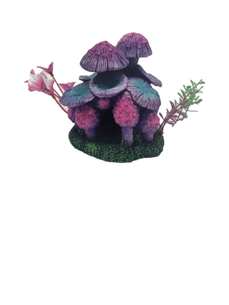 AQUA ONE Fairy Purple Mushroom House 13cm