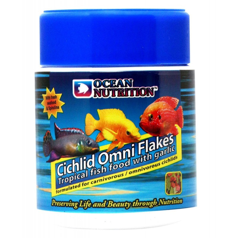 OCEAN NUTRITION Cichlid Omni Flake Victor Aquatics