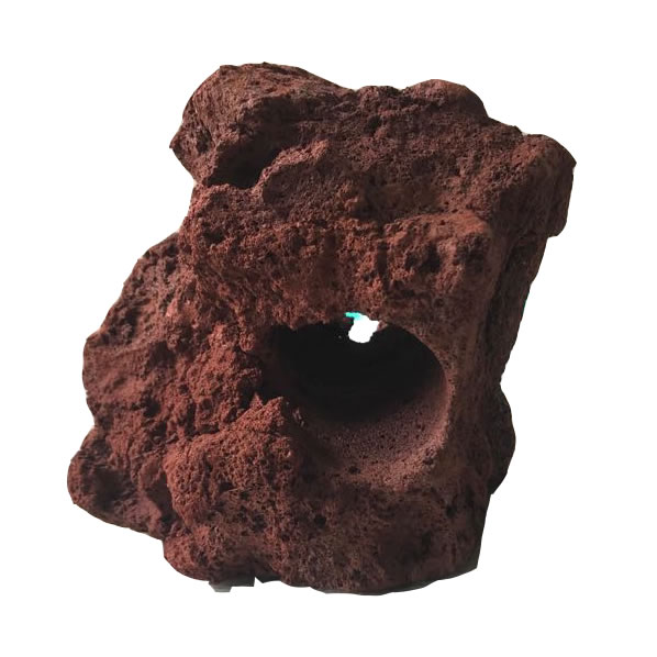 Red Lava Rock 1 Hole Victor Aquatics
